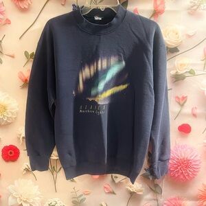 Vintage 1980’s Northern Lights Graphic Men's Sweatshirt